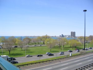 Toronto, looking
        south